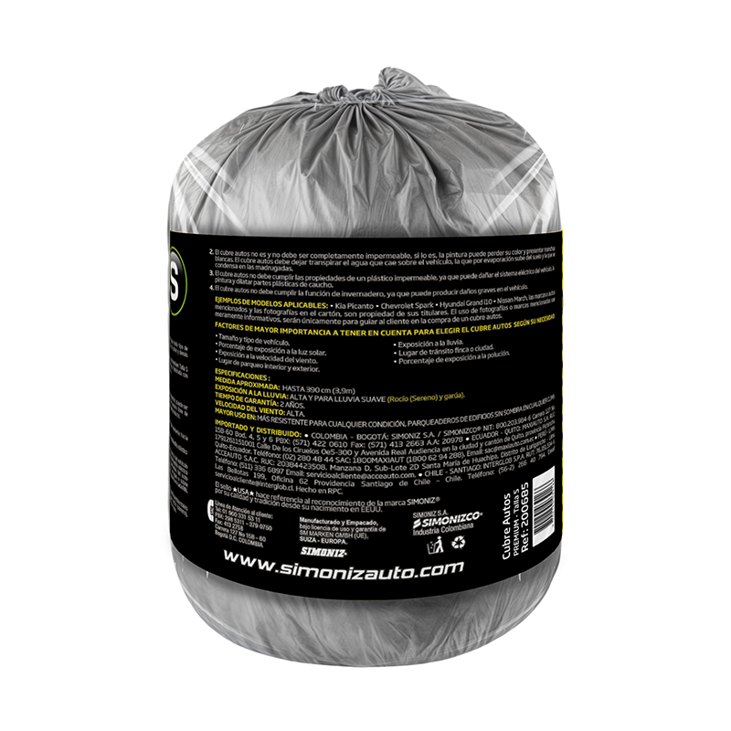 PIJAMA PARA CARRO SIMONIZ FULL EQUIPO PREMIUM TALLA S - Imagen 3