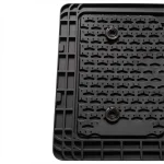 TAPETE UNIVERSAL PVC DE LUJO SIMONIZ HIGHLINE 3 PZ - NEGRO - Imagen 2