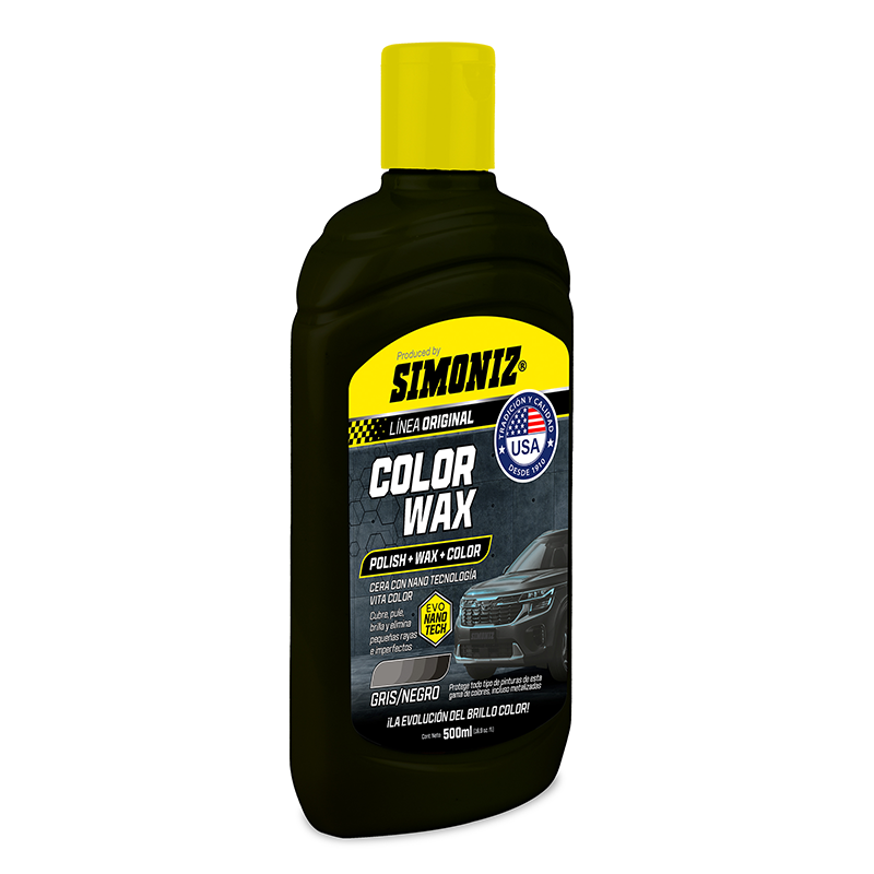 CERA COLOR WAX SIMONIZ CON NANO TECNOLOGÍA NEGRO 500ML - Imagen 2